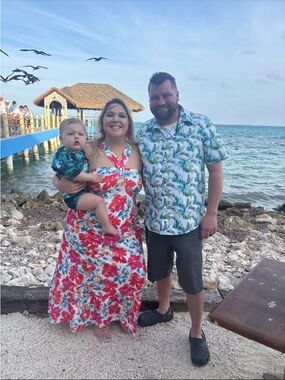 🩵🌺🌺Worn 1x floral bright halter neck maxi dress